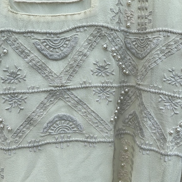 Sundance 100% silk embroidered with pearls dress - Picture 2 of 8